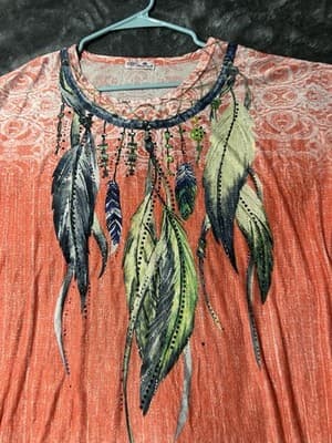 Women's Blouse One Size Fits Most by Blossom by P. Women's Top Blouse New - Thumbnail 9