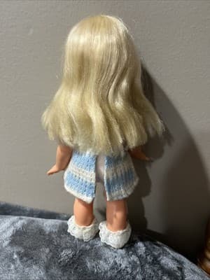 12 -RARE HTF-Vintage 1972-1970s 70s REMCO TOY Baby Doll Hard Plastic Blue Eyes - Thumbnail 6