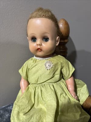 Vintage Effanbee Patsy Ann Style Composition Doll with Synthetic Hair. 14 Inches - Thumbnail 6