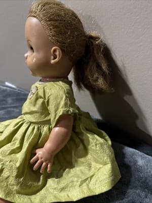 Vintage Effanbee Patsy Ann Style Composition Doll with Synthetic Hair. 14 Inches - Thumbnail 4