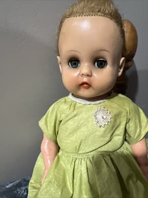 Vintage Effanbee Patsy Ann Style Composition Doll with Synthetic Hair. 14 Inches - Thumbnail 5