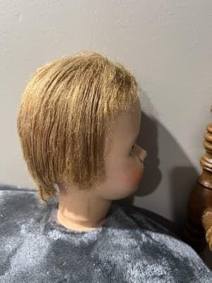 Vintage Composition/Plastic Head of The Play Doll with Blonde Synthetic Hair. 9" - Thumbnail 8