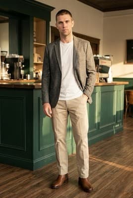 Dockers Signature Khaki Pants Mens 32x32 Brown Classic Fit Flat Front Casual New - Thumbnail 5