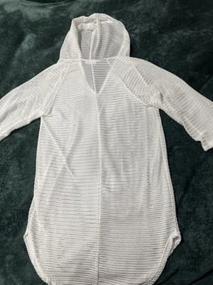 Jordan Taylor Women’s MEDIUM Sheer V Neck Tunic Swimwear Cover Up Beach Cruise - Thumbnail 6