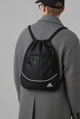 Adidas Sportswear Drawstring Bag Gym Sack - Thumbnail 4