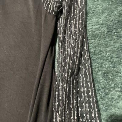 Ladies Princess Vera Wang Long Sleeve Blouse With Removable Cami Black Sz. S - Thumbnail 9