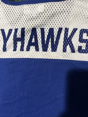 Ku Kansas Jayhawks Women's Short Sleeved V-Neck T-Shirt Size Medium Blue New - Thumbnail 6