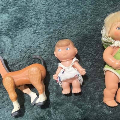 A Lot of 8 Vintage Plastic L'Il Babies Dolls and Accessories. Made In Japan Rare - Thumbnail 15