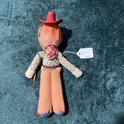 Vintage Knickerbocker 6.5 Celluloid Cowboy Doll 10 Inches - Thumbnail 12