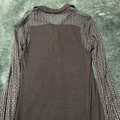 Ladies Princess Vera Wang Long Sleeve Blouse With Removable Cami Black Sz. S - Thumbnail 12