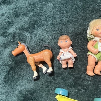 A Lot of 8 Vintage Plastic L'Il Babies Dolls and Accessories. Made In Japan Rare - Thumbnail 23
