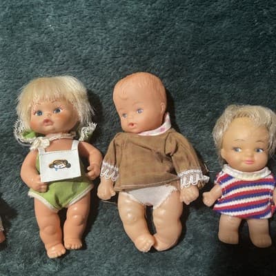 A Lot of 8 Vintage Plastic L'Il Babies Dolls and Accessories. Made In Japan Rare - Thumbnail 21