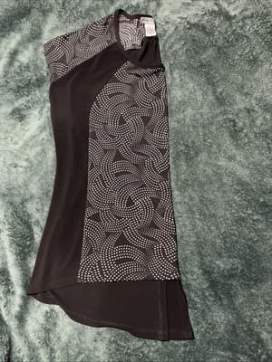 Vintage Susie Women's Top Blouse Size XL Polka Dot Short Sleeve Black White - Thumbnail 8