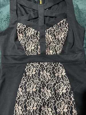 Melrose Social Women’s Black Dress Size L Sleeveless Size 16 New - Thumbnail 2