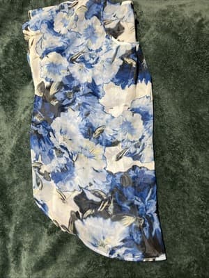 Women's Floral Print Blouse Size L by Alyx Brand Short Sleeve - Thumbnail 11
