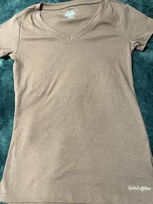 Noble Outfitters Women's Short Sleeve T-Shirt Color: Brown, Size L, Large. - Thumbnail 4