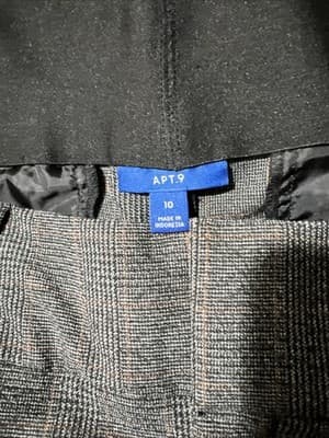 Apt. 9 Women's Dress Pants, Size 10, Heather Gray Curvy Fit, 36x31, Mid Rise - Thumbnail 6
