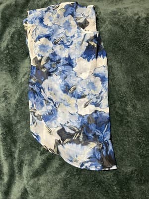 Women's Floral Print Blouse Size L by Alyx Brand Short Sleeve - Thumbnail 10