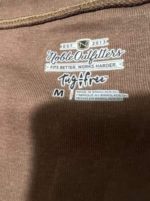 Noble Outfitters Women's Short Sleeve T-Shirt Color: Brown, Size L, Large. - Thumbnail 2