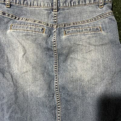 American Rag Jean Skirt Wrap Blue Denim Size 3 Medium Wash Women's Juniors - Thumbnail 5