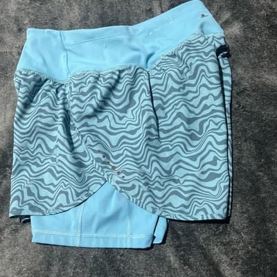 Tek Gear Women's Small Athletic Shorts Mid Rise Wicking Stretch Blue NEW TAG - Thumbnail 9
