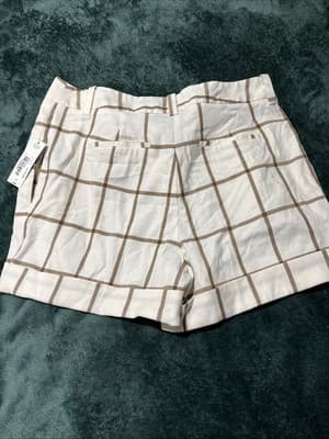 Worthington Women's Windy Plaid Size 14 Shorts Bermuda Mid Rise - Thumbnail 4