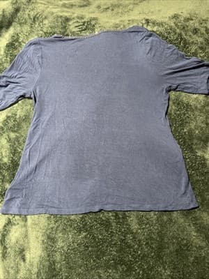 Jennifer Lopez Women's Blouse XL Sapphire Blue Cut-Out Sleeve Solid T-shirt Top - Thumbnail 6