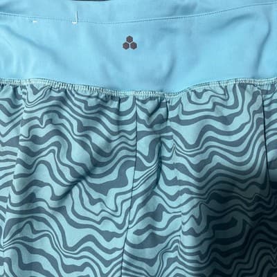 Tek Gear Women's Small Athletic Shorts Mid Rise Wicking Stretch Blue NEW TAG - Thumbnail 5