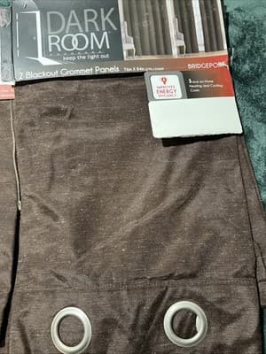 Dark Room 4 Blackout Grommet Panels 76 by 84 Inches Light Filtering Curtain Set - Thumbnail 3