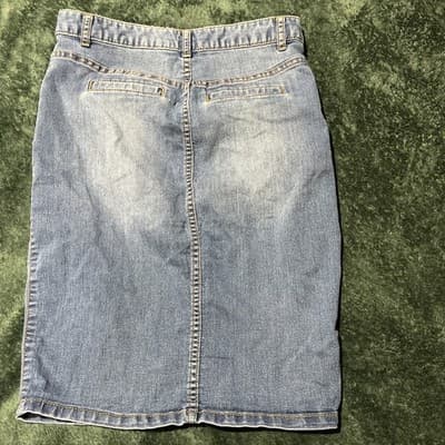 American Rag Jean Skirt Wrap Blue Denim Size 3 Medium Wash Women's Juniors - Thumbnail 4