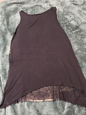 Skinny Minnie Women's T-Shirt Top Large, Cotton, Polyester, Mauve, Short Sleeve - Thumbnail 10