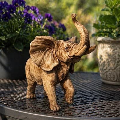 A Modern Decorative Sculpture of Two Elephants Likely Resin. Excellent Condition