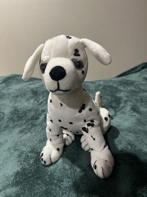 Seated Dalmatian Puppy Dog 10” Plush 1996 China Antique