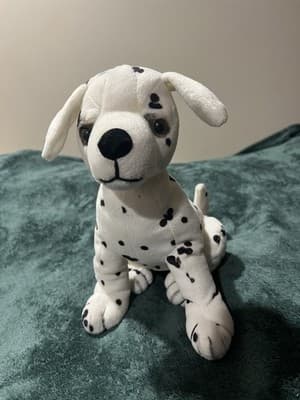 Seated Dalmatian Puppy Dog 10” Plush 1996 China Antique - Thumbnail 2