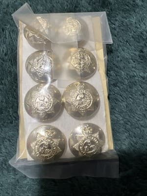 Queen Dragoon Guards Officer’s Buttons. Set of 10. British Army Uniform Items - Thumbnail 3