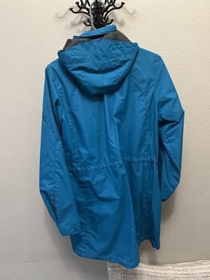 Columbia Women's Modern lightweight hooded windbreaker jacket in teal blue SizeM - Thumbnail 5