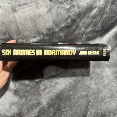 A historical book titled "Six Armies in Normandy" by John Keegan. VG - Thumbnail 3