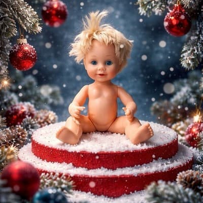 Vintage Circa 12” Baby Doll Wet & Drink Sleep Eye Blonde Rooted Hair Made In USA - Thumbnail 2