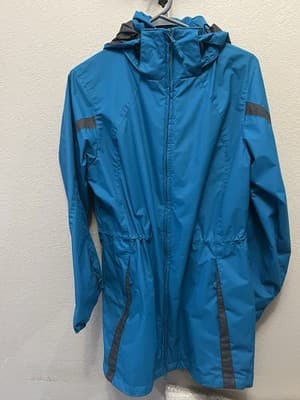 Columbia Women's Modern lightweight hooded windbreaker jacket in teal blue SizeM - Thumbnail 4