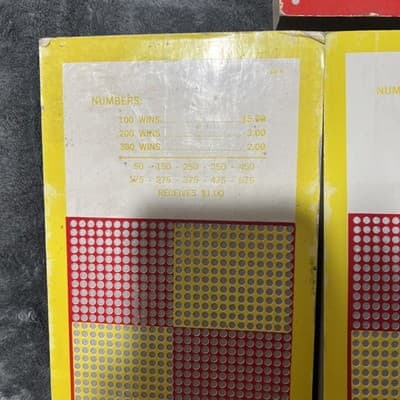 3 Rare Vintage Punch Boards Gambling Trade Stimulator Unpunched Lot Cheesecake - Thumbnail 3