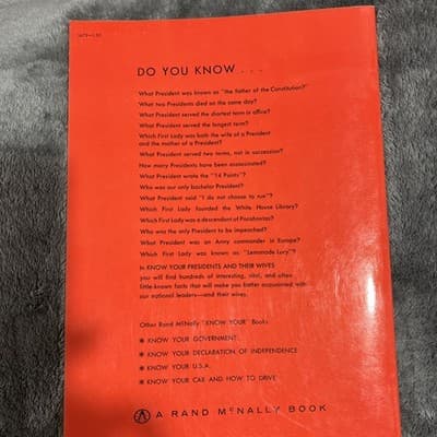 Know your presidents and their wives book, by George E. Ross1960 - Thumbnail 2