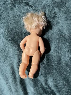 Vintage Circa 12” Baby Doll Wet & Drink Sleep Eye Blonde Rooted Hair Made In USA - Thumbnail 13