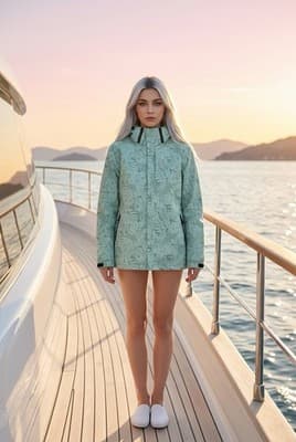 Explore Jacket Medium Size, Color: Teal DWR Travel Windbreaker UPF 50 Vented.