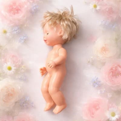 Vintage Circa 12” Baby Doll Wet & Drink Sleep Eye Blonde Rooted Hair Made In USA - Thumbnail 7