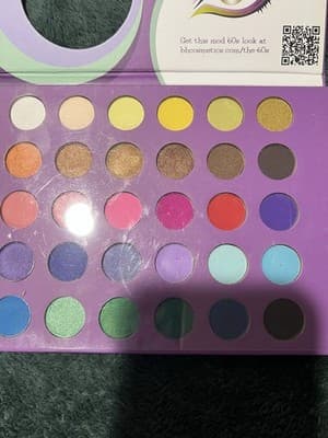 BH Cosmetics "Eyes on the 60s" eyeshadow palette with multiple shades. - Thumbnail 5