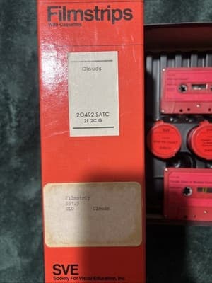 SVE Educational Cassette Tapes On Clouds and Weather Forecasting. Lot of 4 - Thumbnail 4