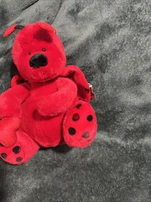 Bugsly The Ladybug Is Representative of Russ Berrie's Plush Toy Stuffed Animal - Thumbnail 4