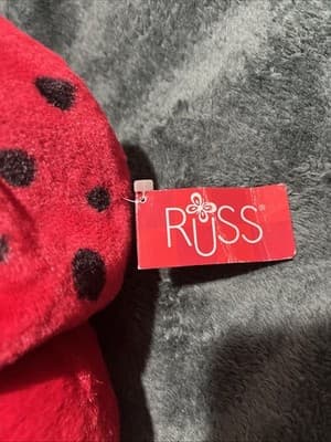 Bugsly The Ladybug Is Representative of Russ Berrie's Plush Toy Stuffed Animal - Thumbnail 5