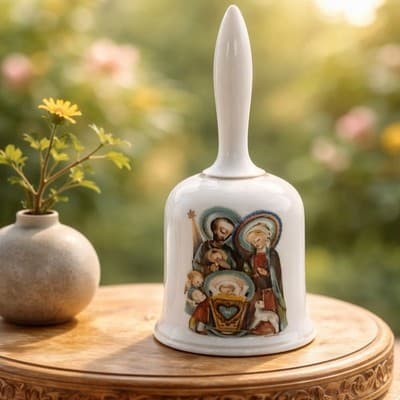 Schmid 1973 Limited Edition Christmas Bell. Nativity scene. - Thumbnail 5