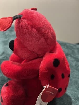 Bugsly The Ladybug Is Representative of Russ Berrie's Plush Toy Stuffed Animal - Thumbnail 2